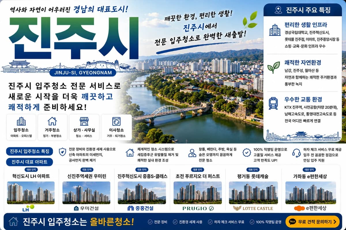 경남 진주시 입주청소 지역 대표 이미지