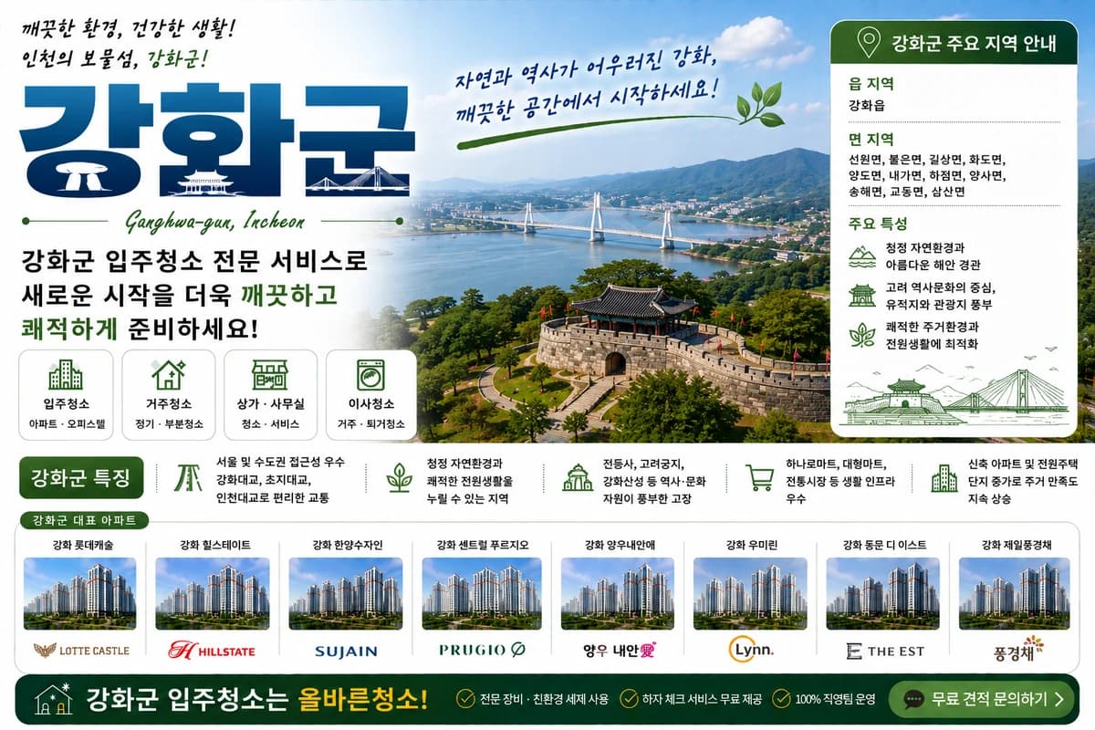 인천 강화군 입주청소 지역 대표 이미지