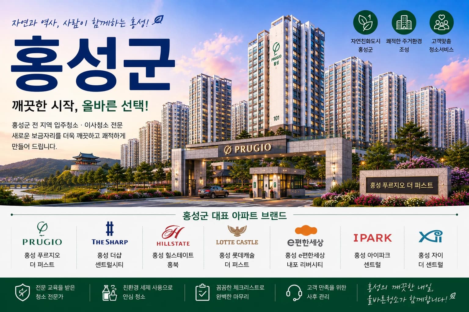 충남 홍성군 입주청소 지역 대표 이미지