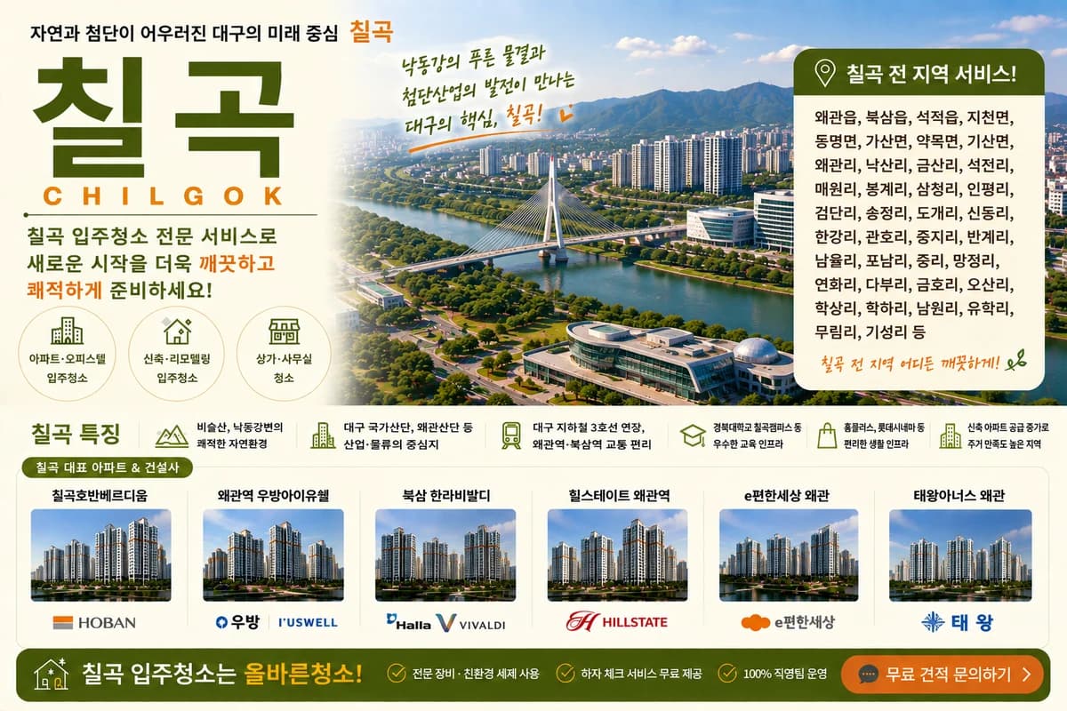 대구 칠곡지구 입주청소 지역 대표 이미지