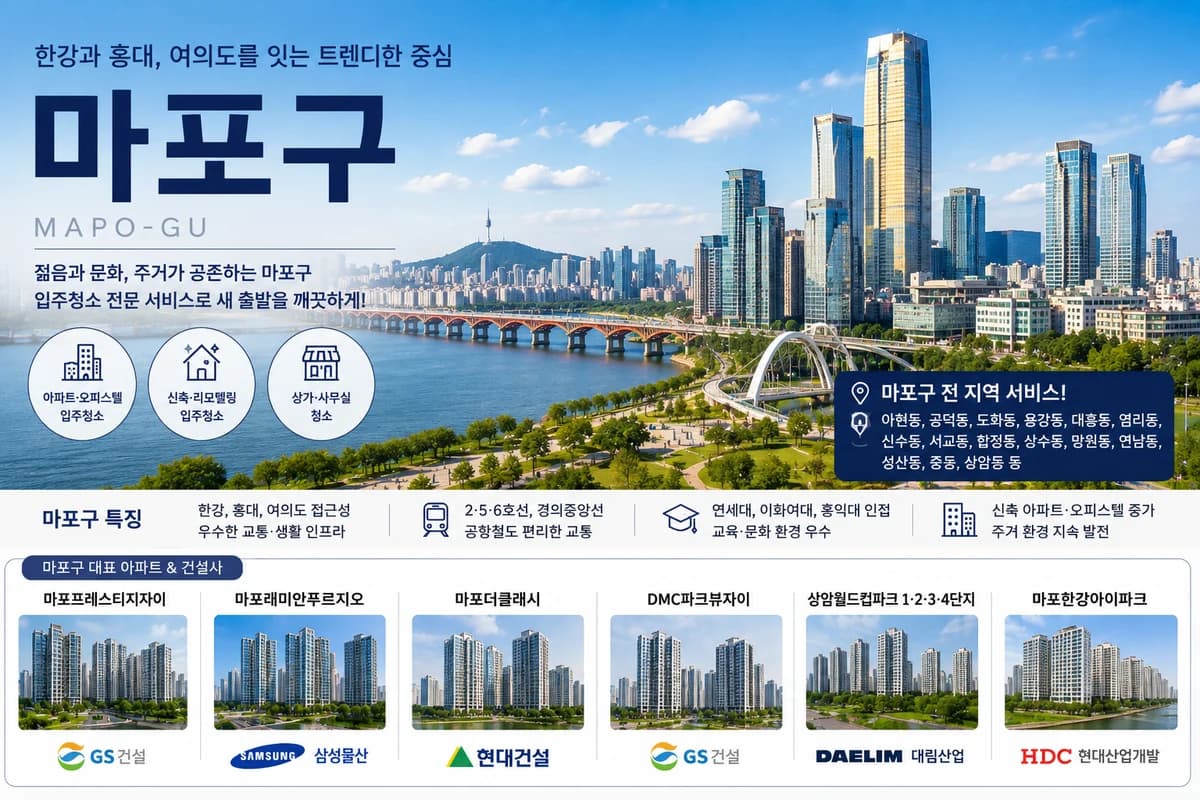서울 마포구 입주청소 지역 대표 이미지