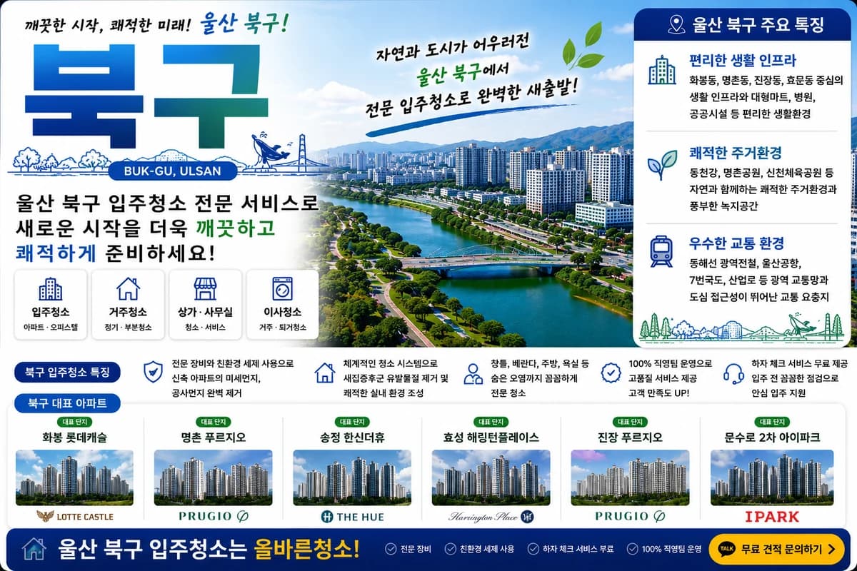 울산 북구 입주청소 지역 대표 이미지